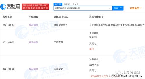 vivo子公司注冊資本激增至15.5億元，專注軟件開發(fā)領(lǐng)域